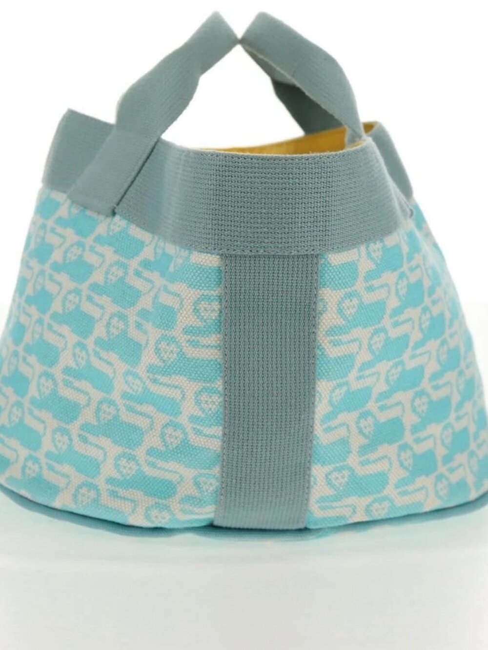 HERMES Animo Pixel GM Hand Bag Canvas Light Blue Silver Auth 158904V - Picture 4 of 15